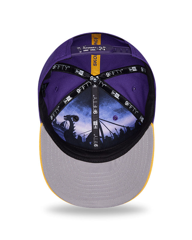 New Era 2026 NFL Draft On Stage Pre-Curved 9FIFTY Snapback Hat Vikings