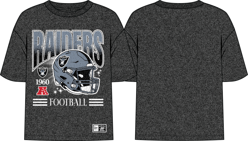 Las Vegas Raiders New Era Women's NFL Cropped Throwback Helmet T
