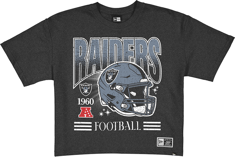 Las Vegas Raiders New Era Women's NFL Cropped Throwback Helmet T
