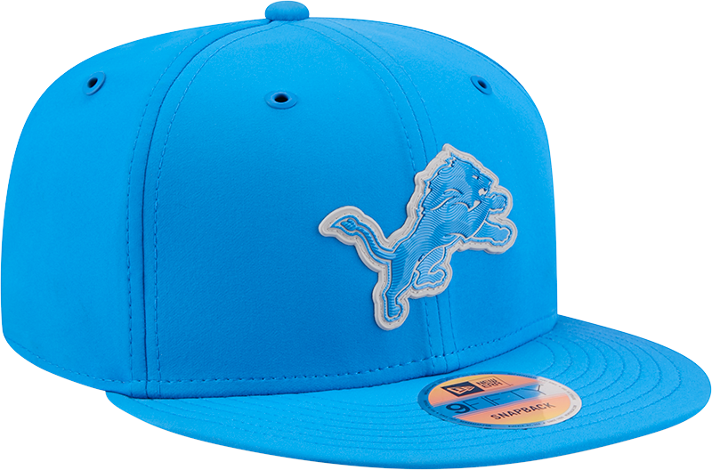 Detroit Lions New Era 2026 NFL Sideline 9Fifty Snapback Hat Blue