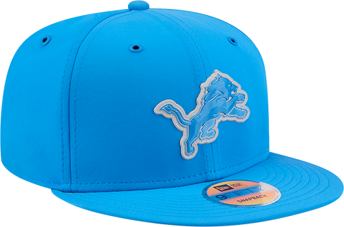 Detroit Lions New Era 2026 NFL Sideline 9Fifty Snapback Hat Blue