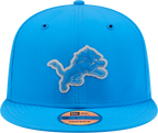 Detroit Lions New Era 2026 NFL Sideline 9Fifty Snapback Hat Blue