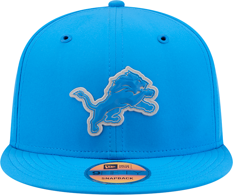 Detroit Lions New Era 2026 NFL Sideline 9Fifty Snapback Hat Blue
