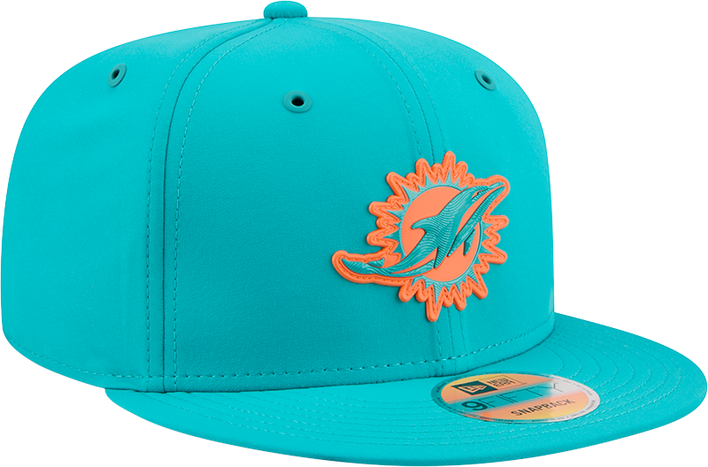 Miami Dolphins New Era 2026 NFL Sideline 9Fifty Snapback Hat