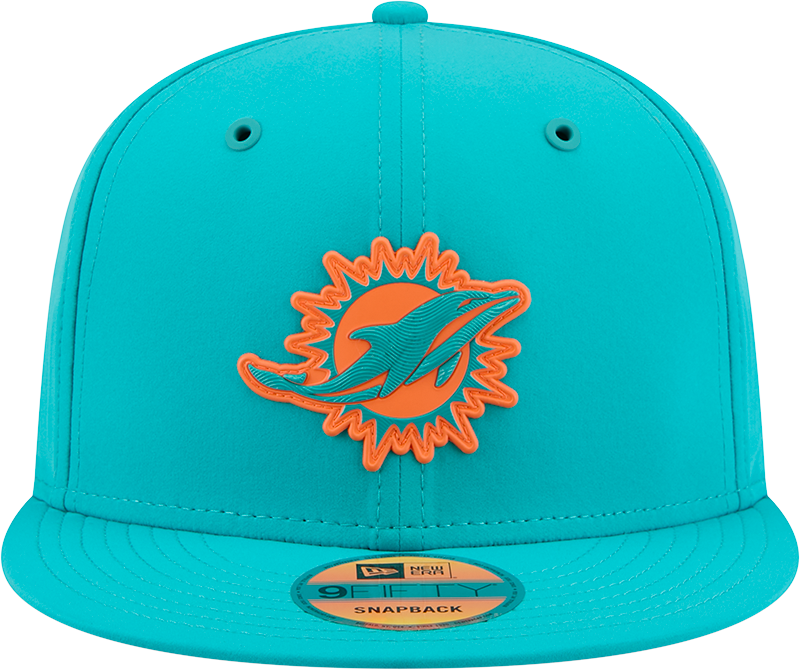 Miami Dolphins New Era 2026 NFL Sideline 9Fifty Snapback Hat