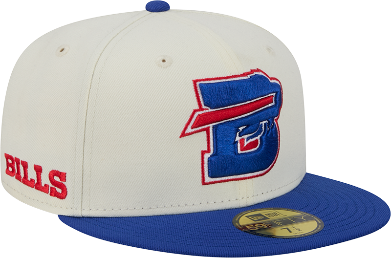 Buffalo Bills Deceptor Chrome White New Era 59FIFTY Fitted Hat