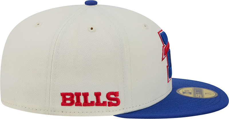 Buffalo Bills Deceptor Chrome White New Era 59FIFTY Fitted Hat