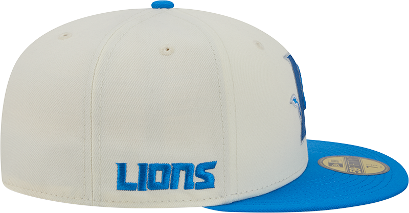 Detroit Lions Deceptor Chrome White New Era 59FIFTY Fitted Hat