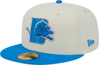 Detroit Lions Deceptor Chrome White New Era 59FIFTY Fitted Hat