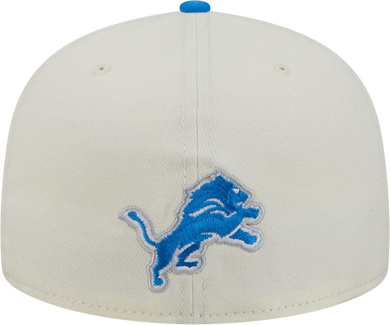 Detroit Lions Deceptor Chrome White New Era 59FIFTY Fitted Hat