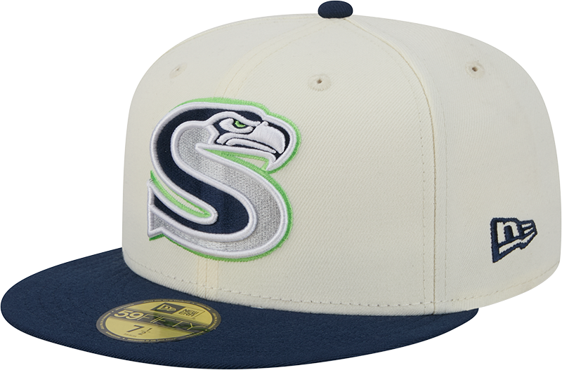 Seattle Seahawks Deceptor Chrome White New Era 59FIFTY Fitted Hat