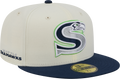Seattle Seahawks Deceptor Chrome White New Era 59FIFTY Fitted Hat
