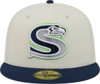 Seattle Seahawks Deceptor Chrome White New Era 59FIFTY Fitted Hat