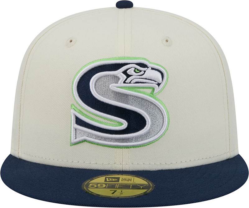 Seattle Seahawks Deceptor Chrome White New Era 59FIFTY Fitted Hat