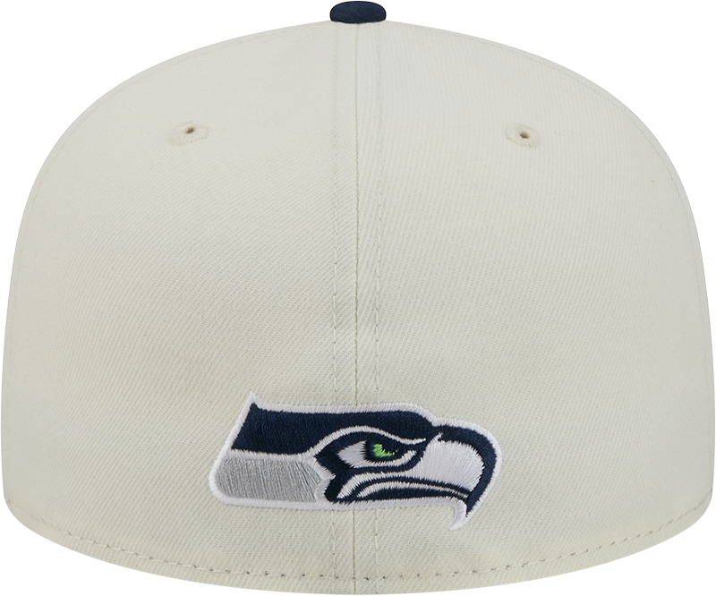 Seattle Seahawks Deceptor Chrome White New Era 59FIFTY Fitted Hat
