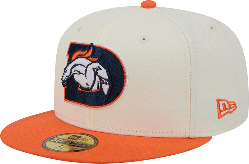 Denver Broncos Deceptor Chrome White New Era 59FIFTY Fitted Hat
