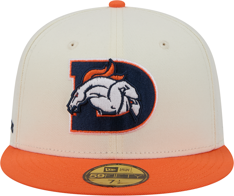 Denver Broncos Deceptor Chrome White New Era 59FIFTY Fitted Hat