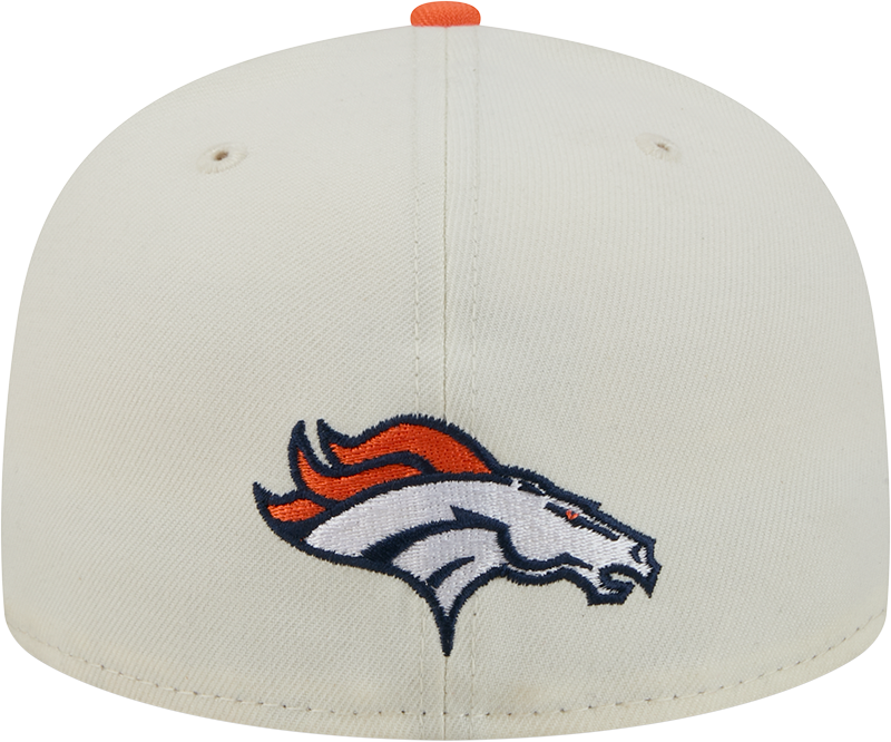 Denver Broncos Deceptor Chrome White New Era 59FIFTY Fitted Hat