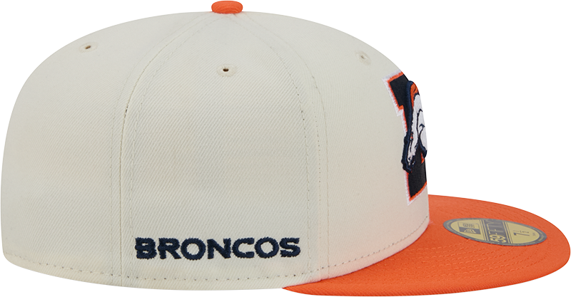 Denver Broncos Deceptor Chrome White New Era 59FIFTY Fitted Hat