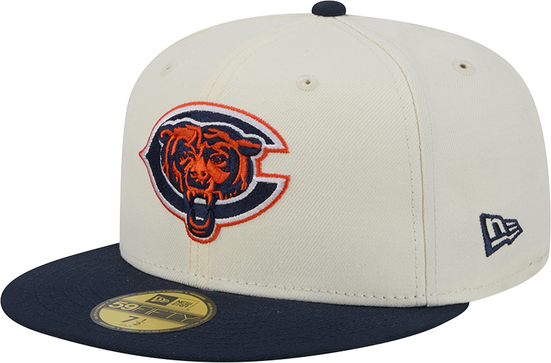 Chicago Bears Deceptor Chrome White New Era 59FIFTY Fitted Hat