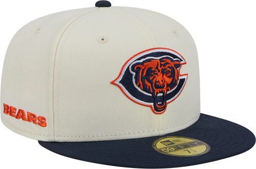 Chicago Bears Deceptor Chrome White New Era 59FIFTY Fitted Hat