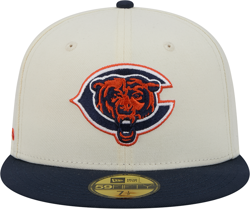 Chicago Bears Deceptor Chrome White New Era 59FIFTY Fitted Hat