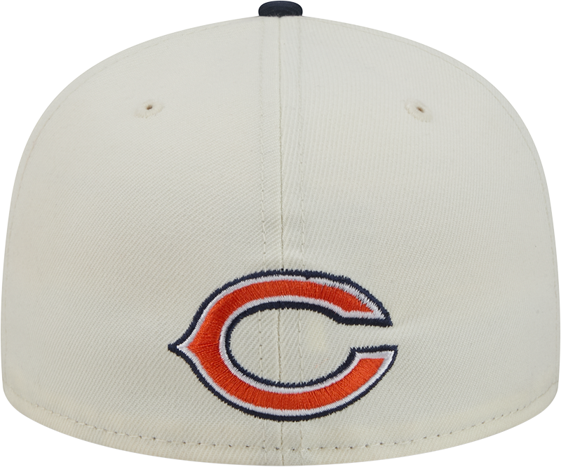 Chicago Bears Deceptor Chrome White New Era 59FIFTY Fitted Hat