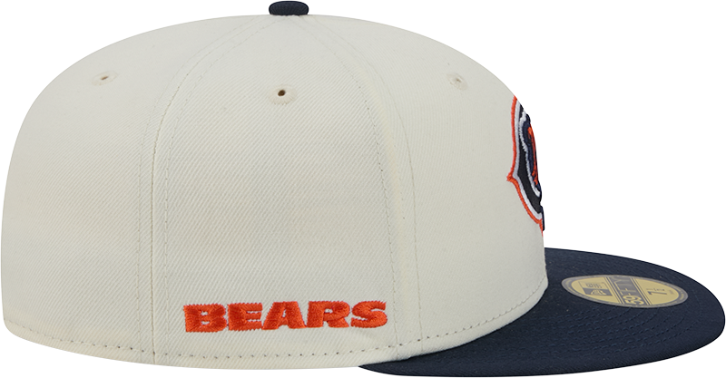 Chicago Bears Deceptor Chrome White New Era 59FIFTY Fitted Hat