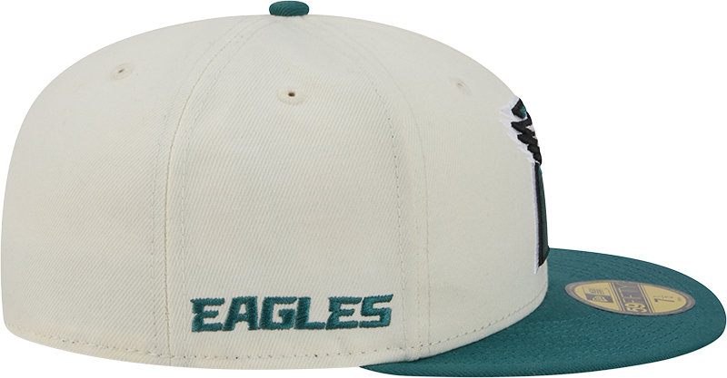 Philadelphia Eagles Deceptor Chrome White New Era 59FIFTY Fitted Hat