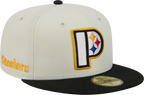 Pittsburgh Steelers Deceptor Chrome White New Era 59FIFTY Fitted Hat