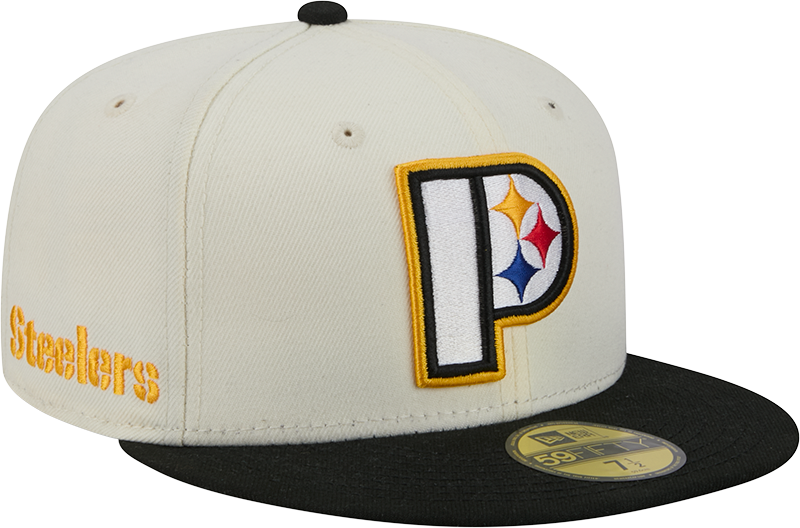 Pittsburgh Steelers Deceptor Chrome White New Era 59FIFTY Fitted Hat