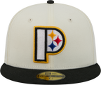 Pittsburgh Steelers Deceptor Chrome White New Era 59FIFTY Fitted Hat