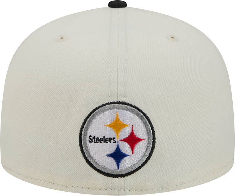 Pittsburgh Steelers Deceptor Chrome White New Era 59FIFTY Fitted Hat