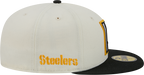 Pittsburgh Steelers Deceptor Chrome White New Era 59FIFTY Fitted Hat