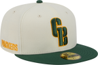 Green Bay Packers Deceptor Chrome White New Era 59FIFTY Fitted Hat