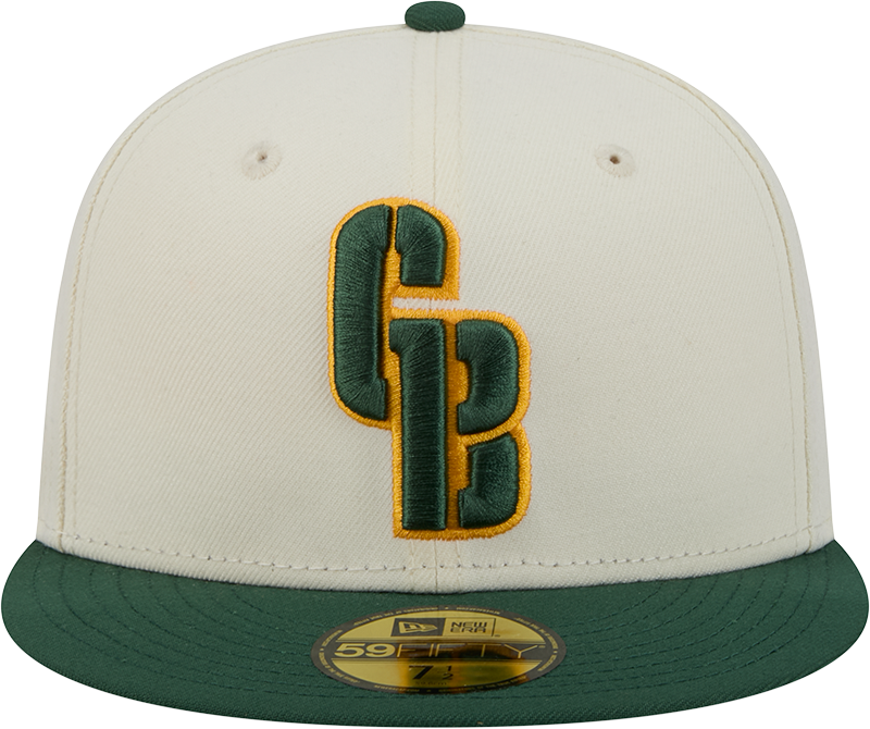 Green Bay Packers Deceptor Chrome White New Era 59FIFTY Fitted Hat