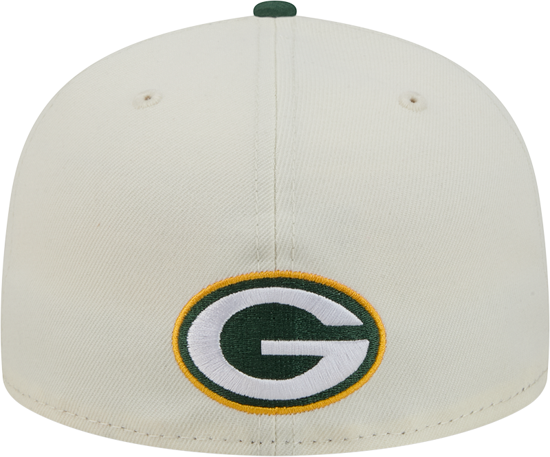 Green Bay Packers Deceptor Chrome White New Era 59FIFTY Fitted Hat