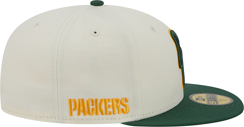 Green Bay Packers Deceptor Chrome White New Era 59FIFTY Fitted Hat