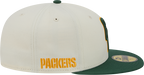 Green Bay Packers Deceptor Chrome White New Era 59FIFTY Fitted Hat