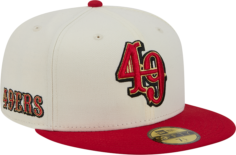 San Fransisco 49ers Deceptor Chrome White New Era 59FIFTY Fitted Hat