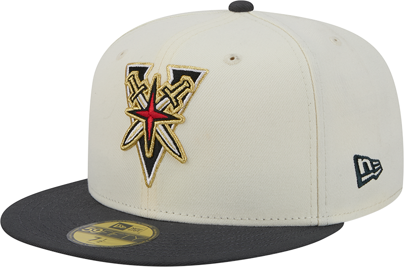Vegas Golden Knights New Era Deceptor 59FIFTY Fitted Hat - Chrome White 2 Tone