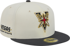 Vegas Golden Knights New Era Deceptor 59FIFTY Fitted Hat - Chrome White 2 Tone