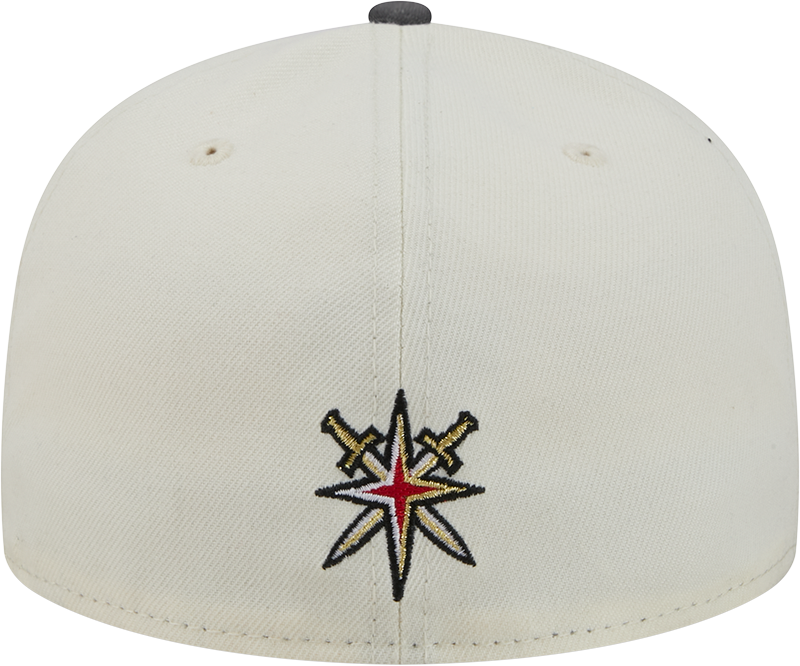 Vegas Golden Knights New Era Deceptor 59FIFTY Fitted Hat - Chrome White 2 Tone
