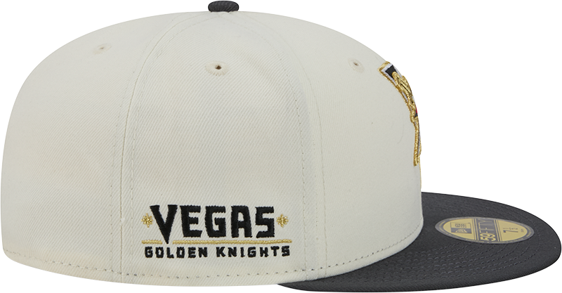 Vegas Golden Knights New Era Deceptor 59FIFTY Fitted Hat - Chrome White 2 Tone