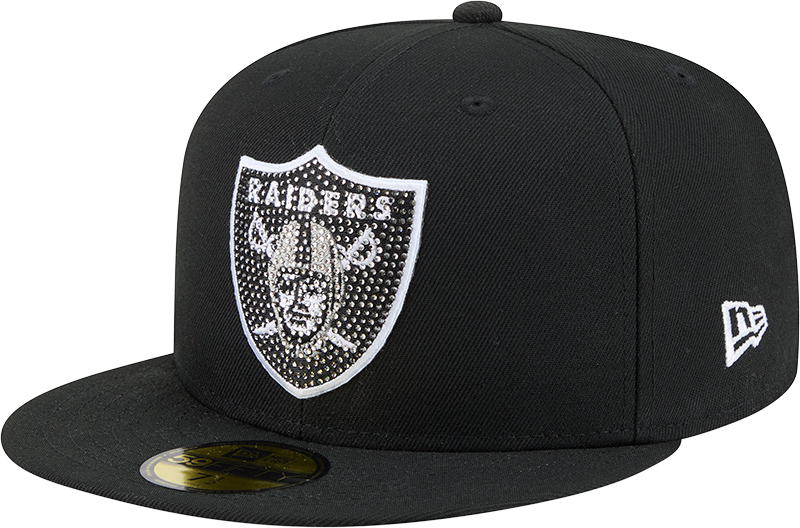 Las Vegas Raiders NFL Men's New Era Rhinestone 59Fifty Fitted Hat