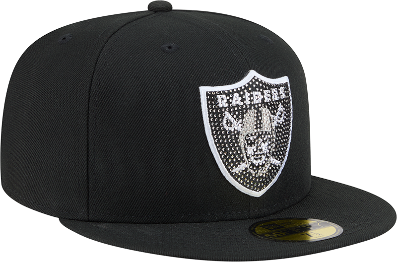 Las Vegas Raiders NFL Men's New Era Rhinestone 59Fifty Fitted Hat
