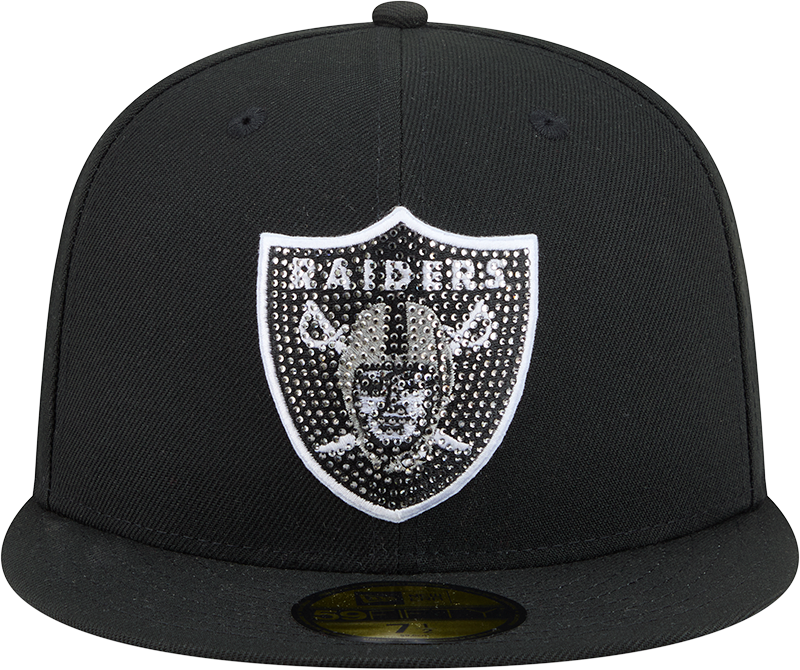 Las Vegas Raiders NFL Men's New Era Rhinestone 59Fifty Fitted Hat