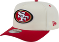 San Francisco 49ers NFL New Era Rear Hit Wordmark A-Frame 9FIFTY Snapback Hat - 2 Tone