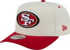 San Francisco 49ers NFL New Era Rear Hit Wordmark A-Frame 9FIFTY Snapback Hat - 2 Tone