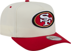 San Francisco 49ers NFL New Era Rear Hit Wordmark A-Frame 9FIFTY Snapback Hat - 2 Tone